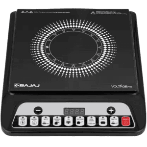 BAJAJ ICX 140TS Induction Cooktop | 1400W | Push Button | Black