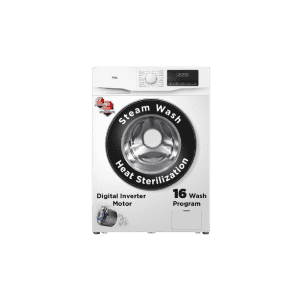 TCL Fully Automatic Front Load Washing Machine | 6.5 kg |  In built Heater | White | TWF65-P6S