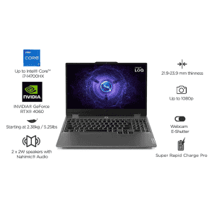 Lenovo LOQ Gaming laptop | Intel i5 | 13th Gen | 24GB | 512GB SSD | Nvidia RTX 4050 6GB | Luna Grey | 83DV00L9IN