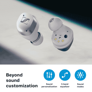 Sennheiser MOMENTUM True Wireless 4 in Ear Earbuds | Intelligent Adaptive ANC | Qi Fast Charge | Black Graphite