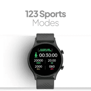 Fire-Boltt Legend Bluetooth Calling with 1.39'' Round Dial Free Size | Dual Button Technology Smartwatch | Black Strap