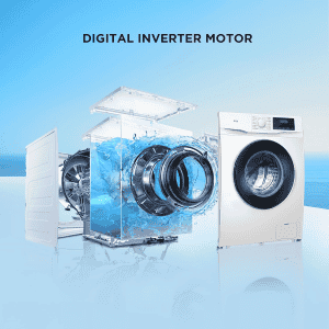 TCL Fully Automatic Front Load Washing Machine | 6.5 kg |  In built Heater | White | TWF65-P6S