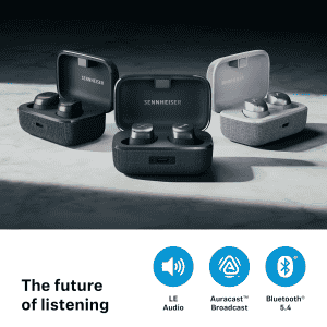 Sennheiser Momentum True Wireless 4 in Ear Earbuds | Bluetooth 5.4 | Lossless Audio | Black Copper | MTW4