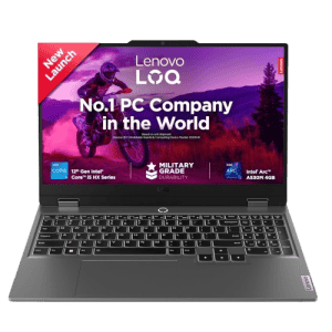 Lenovo LOQ Gaming Laptop | Intel Core i5 12450HX | 12GB | 512GB SSD | Intel Arc A530M 4GB | Luna Grey | 83FQ0040IN