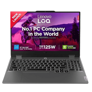 Lenovo LOQ Gaming Laptop | Intel Core i5 12th Gen 12450HX | 16GB | 512GB SSD | NVIDIA RTX 3050 | Grey | 83GS003NIN