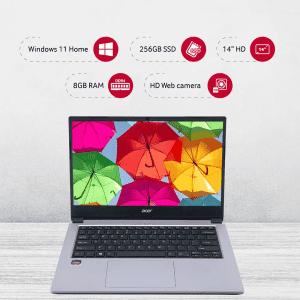 Acer One 14 Laptop | AMD Ryzen 3 | 3250U Processor | 8GB | 256 GB | AMD Radeon Graphics | Silver | UN.31USI.00A