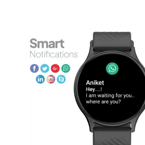 Fire-Boltt Legend Bluetooth Calling with 1.39'' Round Dial Free Size | Dual Button Technology Smartwatch | Black Strap