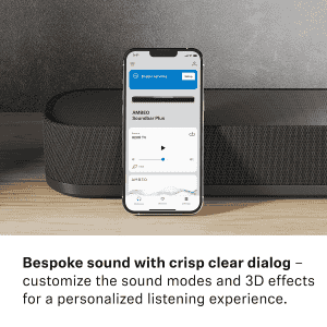 Sennheiser AMBEO Plus Soundbar | 400W | Bluetooth with Remote | Black