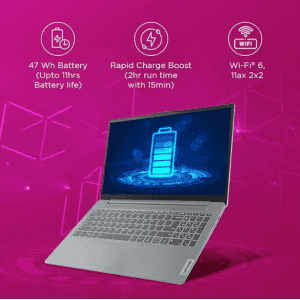 Lenovo IdeaPad Slim 3i  | Intel Core i5 12th Gen 12450H | 16 GB | 512 GB SSD | Arctic Grey | 83ER008GIN