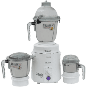 Sujata dynamix 900 W Mixer Grinder 3 Jars | White