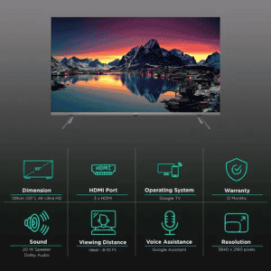 Panasonic 4K Ultra HD LED Google TV | 139 cm (55 inch ) | TH-55MX740DX