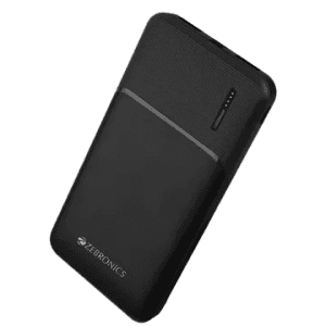 ZEBRONICS  Power Bank | 10000 MAH | Black | MB10000S9