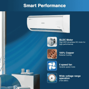 Voltas 125V Vectra Elite Adjustable Inverter Split AC | 1 Ton | 5 star |  I/D- SAC 125V