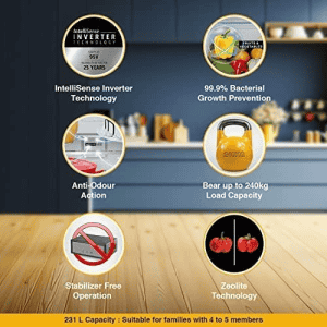 Whirlpool Frost Free Double Door Refrigerator | 3 Star | 235 L | IF INV ELT DF278