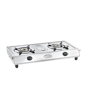 Prestige Agni Classic Manual Gas Stove | 2 Burners | Stainless Steel