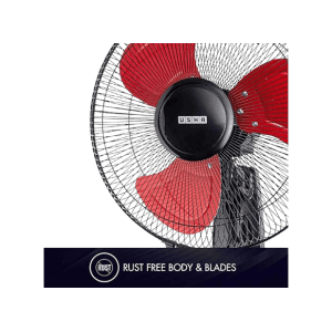 USHA Colossus Rust Free Aluminium Blade Wall Fan | 400 mm | Red