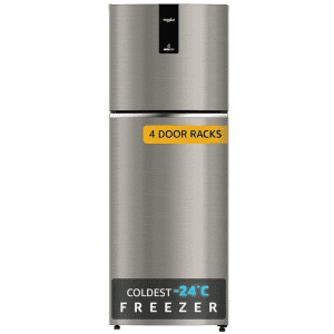 Whirlpool  Frost Free Double Door Refrigerator | 235 L | 2 Star | Titan Steel | 22099 | NEO DF 278