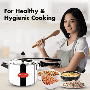 Butterfly Orchid 6 L Induction Bottom Pressure Cooker | Stainless Steel