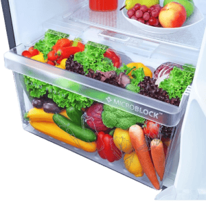 Whirlpool Frost Free Double Door Refrigerator | 265 L | 2 Star | Crystal Black | NEOFRESH GD PRM 278