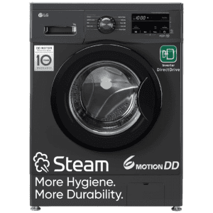 LG Fully Automatic  Front Load Washing Machine | 7Kg | Inverter Direct Drive Technology | Middle Black | FHM1207SDM