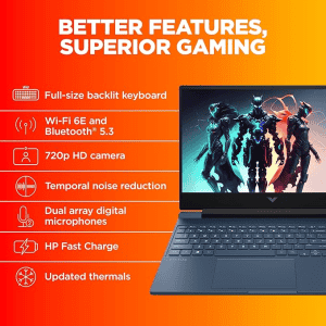 HP Victus Gaming Laptop 15 Core i5 | 16 GB | 1TB SSD | RTX 4050 | Blue | fa1317TX