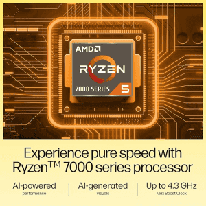 HP AMD Ryzen 5 Thin & Light Laptop | 7520U | 16GB | 512GB SSD | Anti-Glare | AMD Radeon Graphics | Backlit KB | Silver | fc0156AU