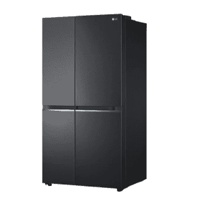 LG Side by Side Refrigerator | 650L | 3 Star | Smart Diagnosis | Matte Black Finish | GL-B257EMC3 DMCZEBN SBS