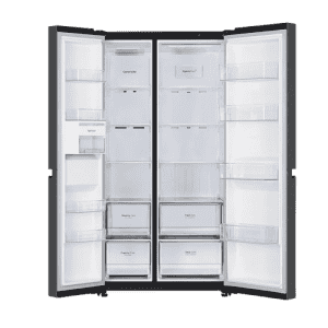 LG Side by Side Refrigerator | 650L | 3 Star | Smart Diagnosis | Matte Black Finish | GL-B257EMC3 DMCZEBN SBS