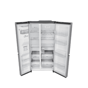 LG Side by Side Refrigerator | Frost Free | 3 Star | 630L | Water & Ice Dispenser | Shiny Steel | GL-L257CPZ3 DPZZEBN SBS