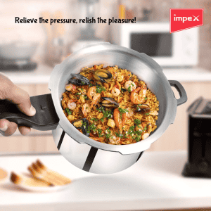 Impex Norma Smart Dripless Aluminium Pressure Cooker | D5 | 4.5L |  Smart Spillage Control