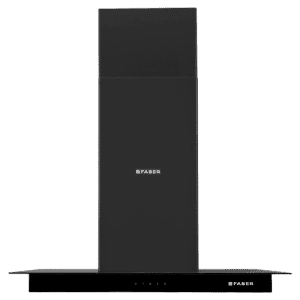 Faber Hercules ISOLA DTC BK | 90cm | 1000m3/hr | Ducted Ceiling Mounted Chimney with Touch Control Panel | Black