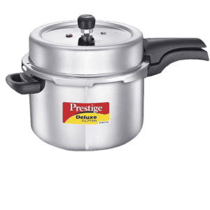 Prestige Svachh Deluxe Alpha  Outer Lid Induction Pressure Cooker | 8 L | Stainless Steel | Silver | 20253