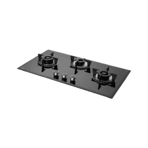 KAFF Tempered Glass Top | Automatic Electric Hob | 3 Burner | FBB 783 | Black