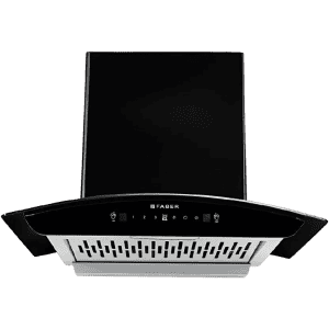 Faber SUNNY IN HC SC FL LG 60 Auto Clean Wall Mounted Chimney | 60 cm | Black | IN HC SC FL LG 60