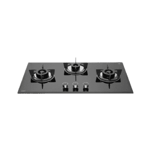 KAFF Tempered Glass Top | Automatic Electric Hob | 3 Burner | FBB 783 | Black