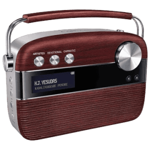Saregama Carvaan Malayalam Portable Bluetooth Speaker | Cherrywood Red | SC03