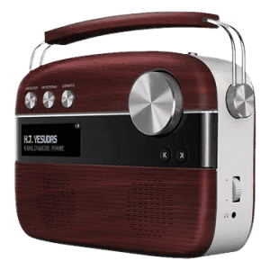 Saregama Carvaan Malayalam Portable Bluetooth Speaker | Cherrywood Red | SC03