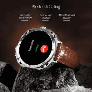 boAt Enigma Z20 Amoled Smartwatch with Bluetooth Calling | Brown Leather