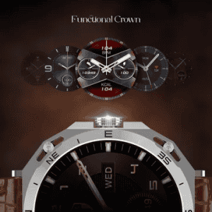 boAt Enigma Z20 Amoled Smartwatch with Bluetooth Calling | Brown Leather