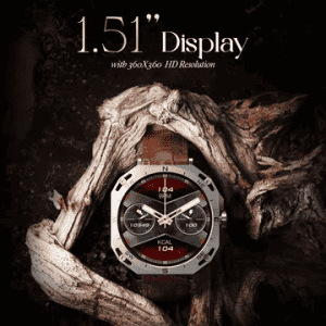 boAt Enigma Z20 Amoled Smartwatch with Bluetooth Calling | Brown Leather