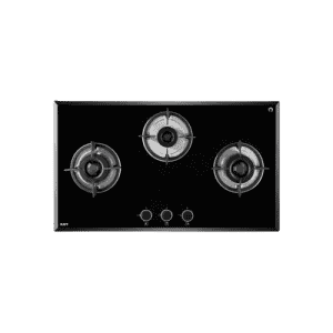 KAFF Tempered Glass Top | Automatic Electric Hob | 3 Burner | FBB 783 | Black