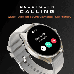 Fire Boltt Apollo 2 Smartwatch |  AMOLED Display | Bluetooth Calling | Light Grey | BSW147