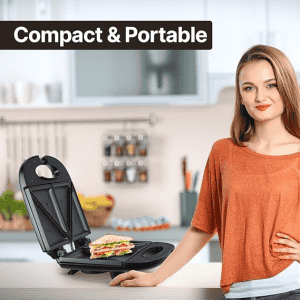 Prestige Sandwich Maker Fixed Plates | Black | PSMFB 41468