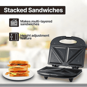 Prestige Sandwich Maker Fixed Plates | Black | PSMFB 41468