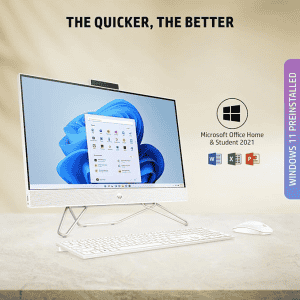 HP All-in-One PC | 12th Generation | Core i3 | 8 GB | 512 GB | Starry white | CB1901IN