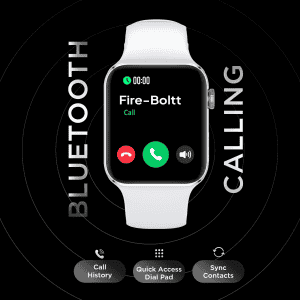 Fire-Boltt Visionary Bluetooth Calling Smartwatch | 1.78"Amoled Display | Silver | BSW046