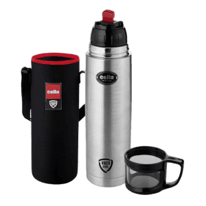 cello Instyle Flask | 750ml | Travel Bottle |  Stainless Steel | Black