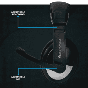 Zebronics Zeb 200HM Wired On Ear Headphone | 3.5mm | Black