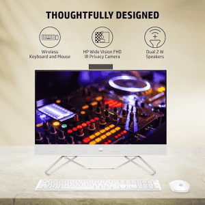 HP All-in-One PC | 12th Generation | Core i3 | 8 GB | 512 GB | Starry white | CB1901IN