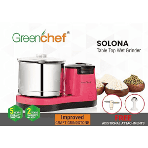Greenchef Table Top Wet Grinder Turbojet | 2 L